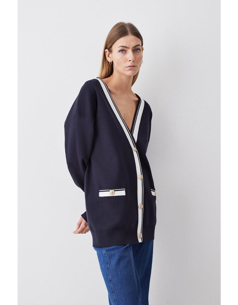 Karen millen navy cardigan best sale