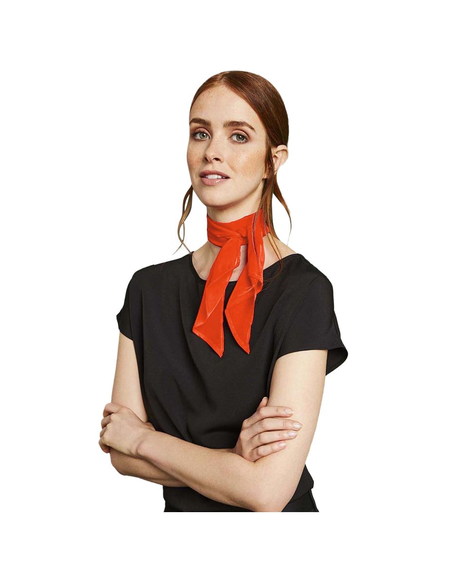 Premier Ladies/Womens Work Chiffon Formal Scarf - Orange - 1
