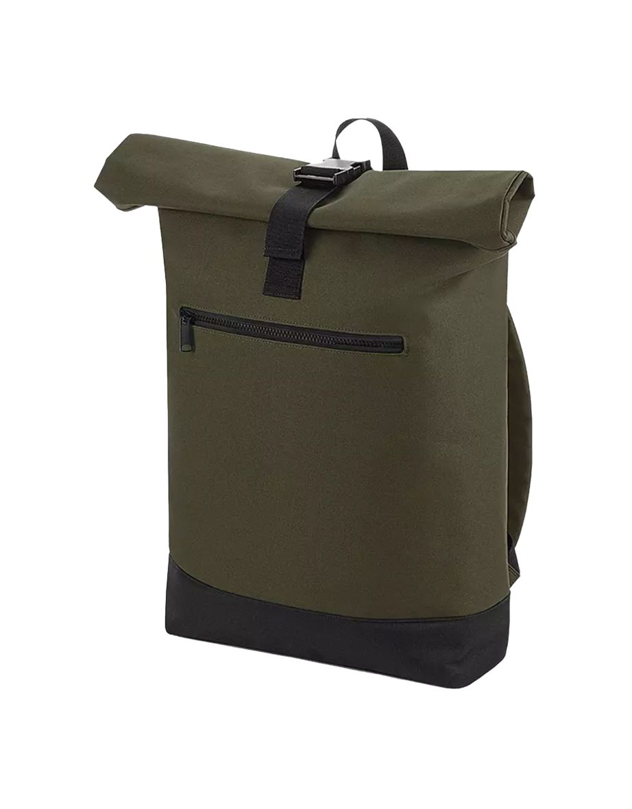 Bagbase Roll-Top Backpack / Rucksack / Bag (12 Litres) - Military Green