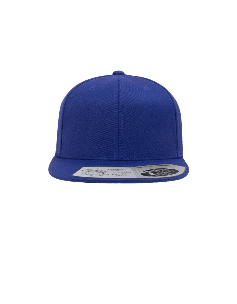 Yupoong Flexfit Unisex 110 Plain Fitted Snapback Cap - Royal Blue - 2