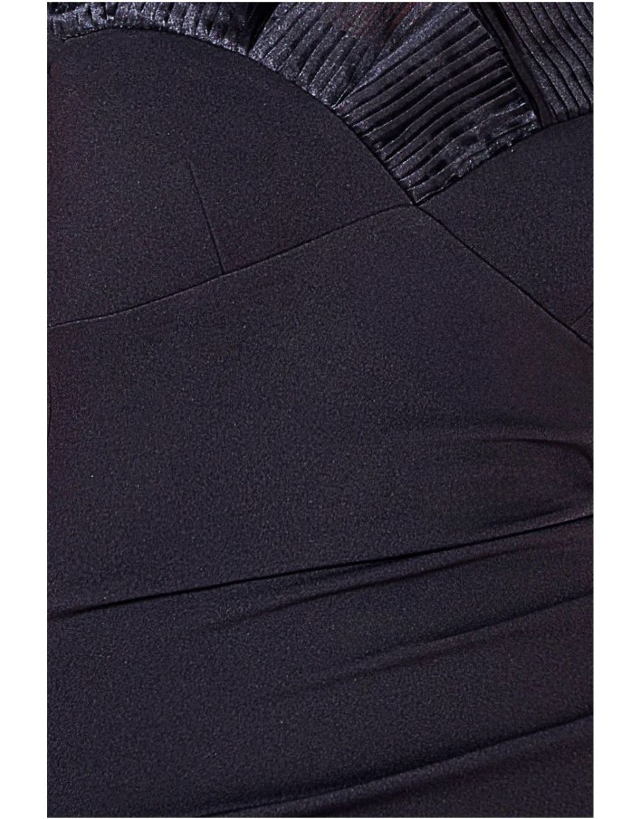Black Off-Shoulder Mermaid Evening Dress - 3