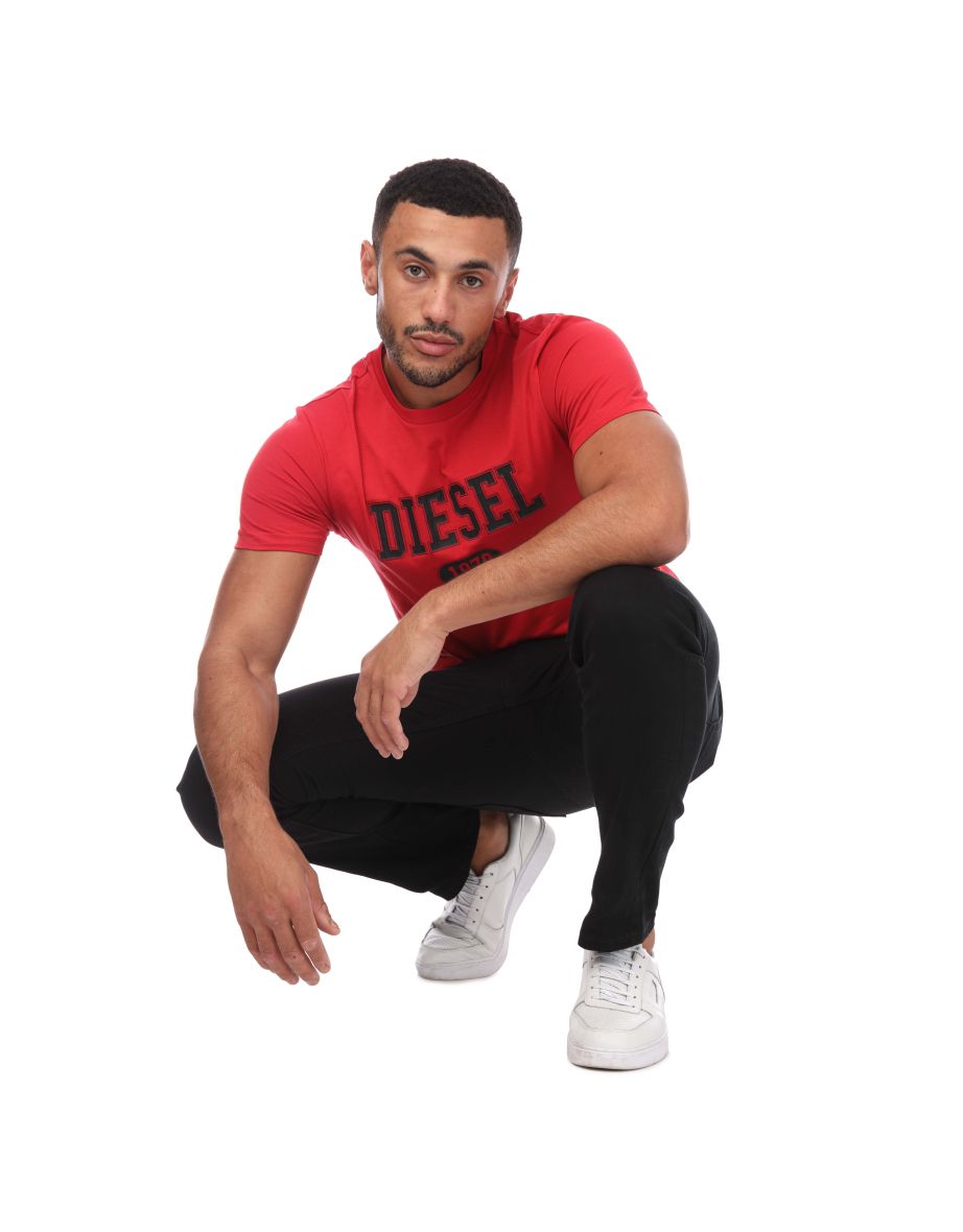 Men's Diesel T-DIEGOR T-Shirt in Red - 3