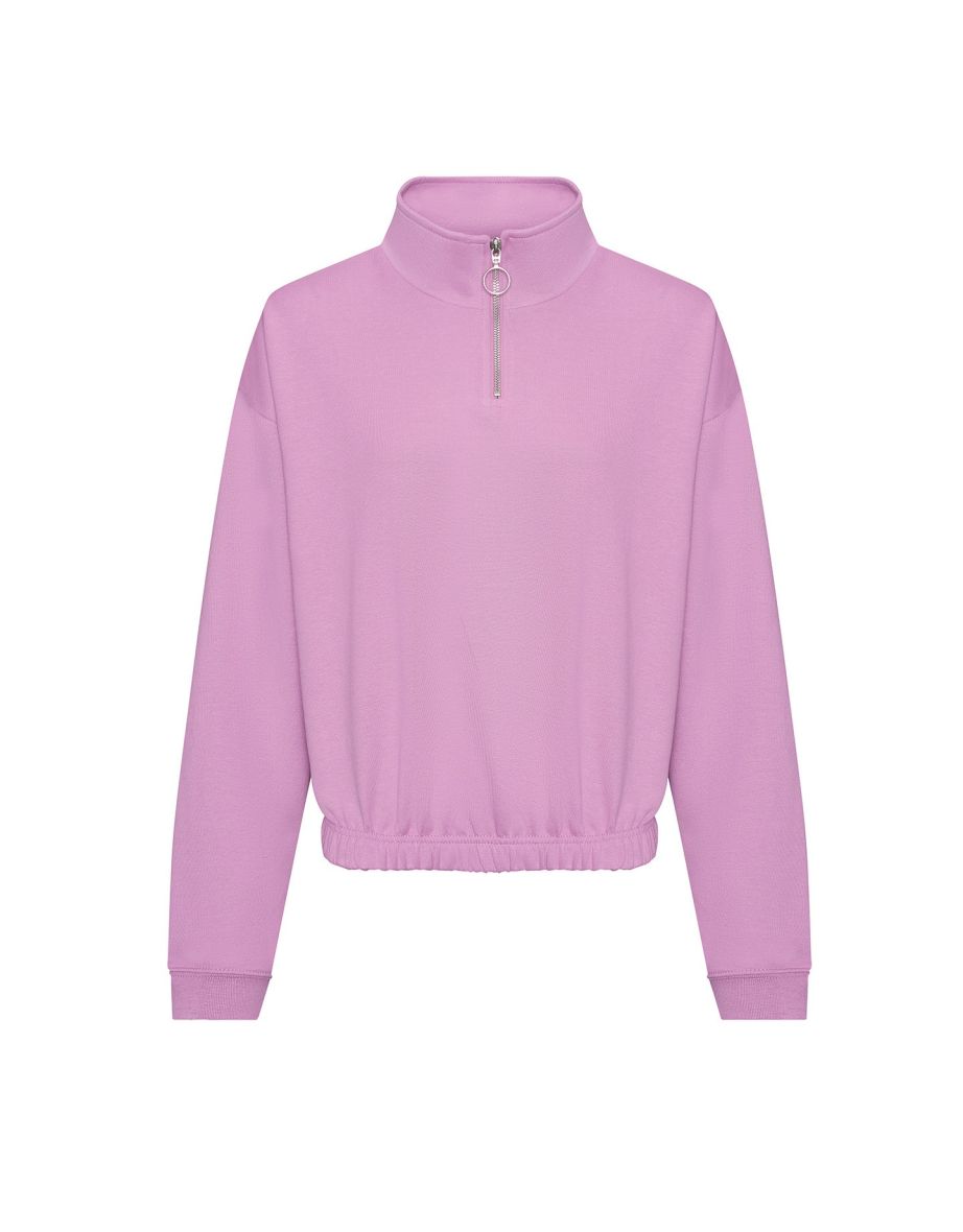 Awdis Womens/Ladies Just Hoods Crop Sweatshirt - Lavender