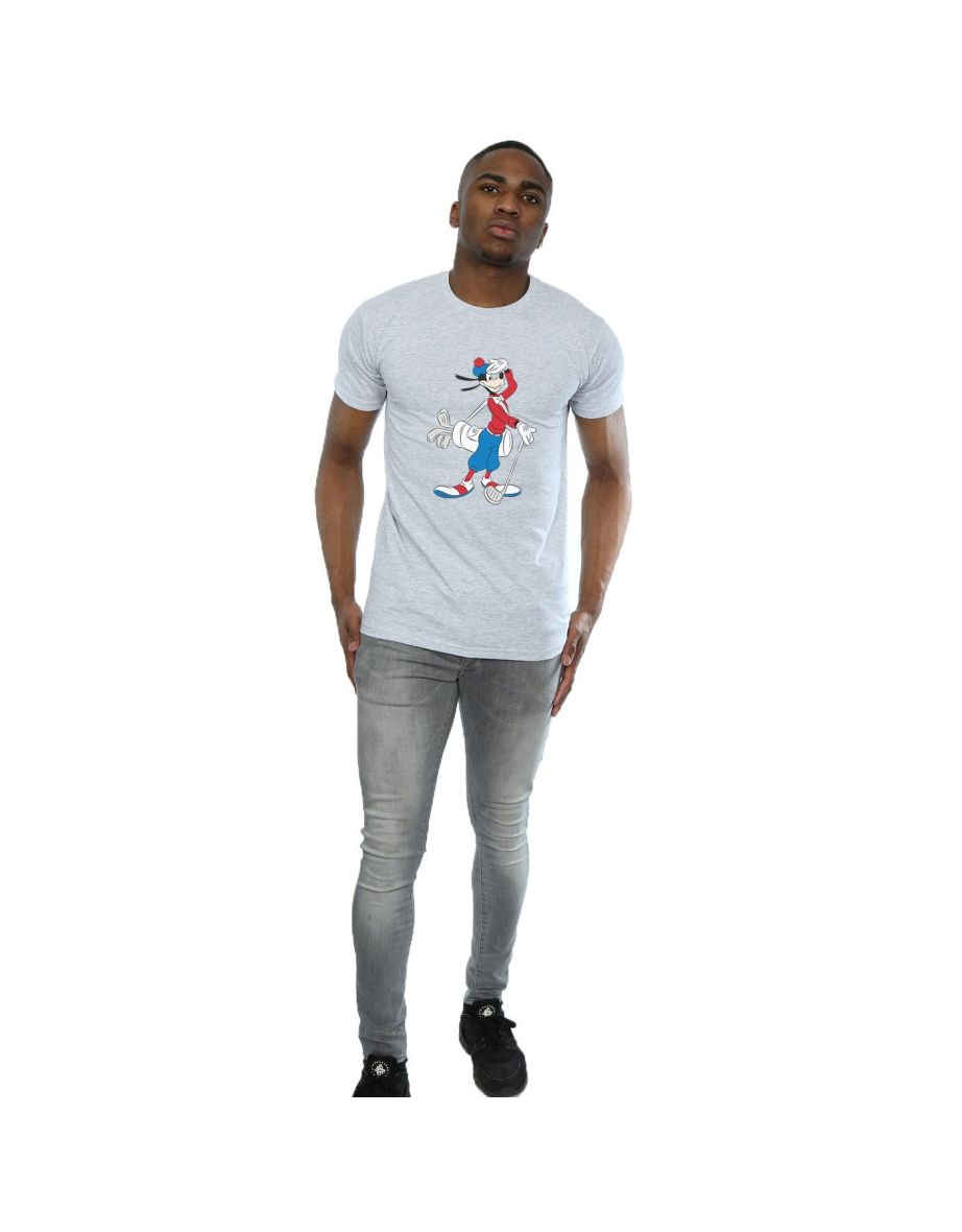 Disney Mens Goofy Golf T-Shirt - Heather Grey - 3