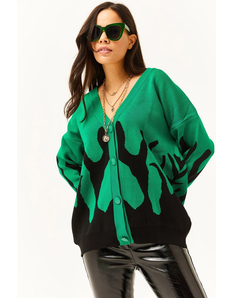 Grass on sale green cardigan