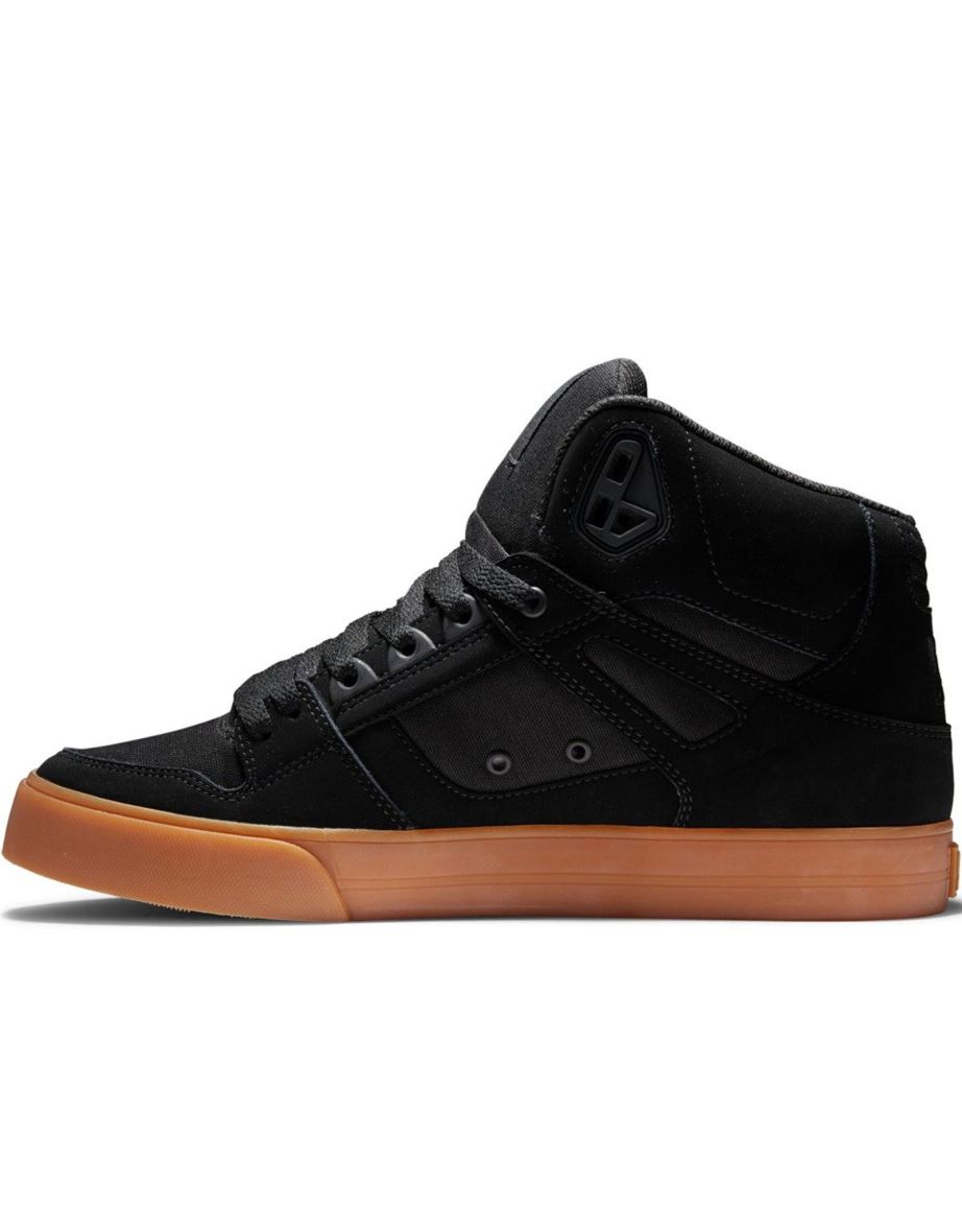 DC Shoes Mens Pure High Top Leather Skateboarding Trainers Sneakers Shoes