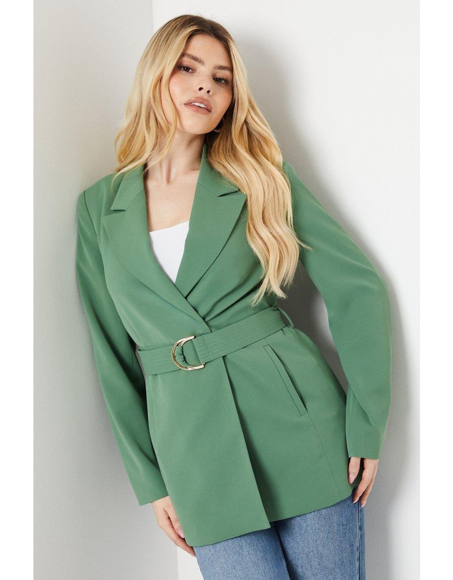 D-ring Double Breasted Blazer - 3