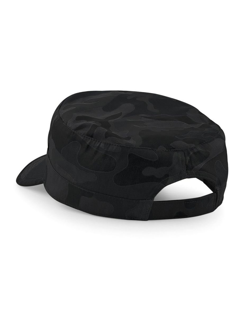 Beechfield Camouflage Army Cap / Headwear (Pack of 2) - Midnight Camo - 1
