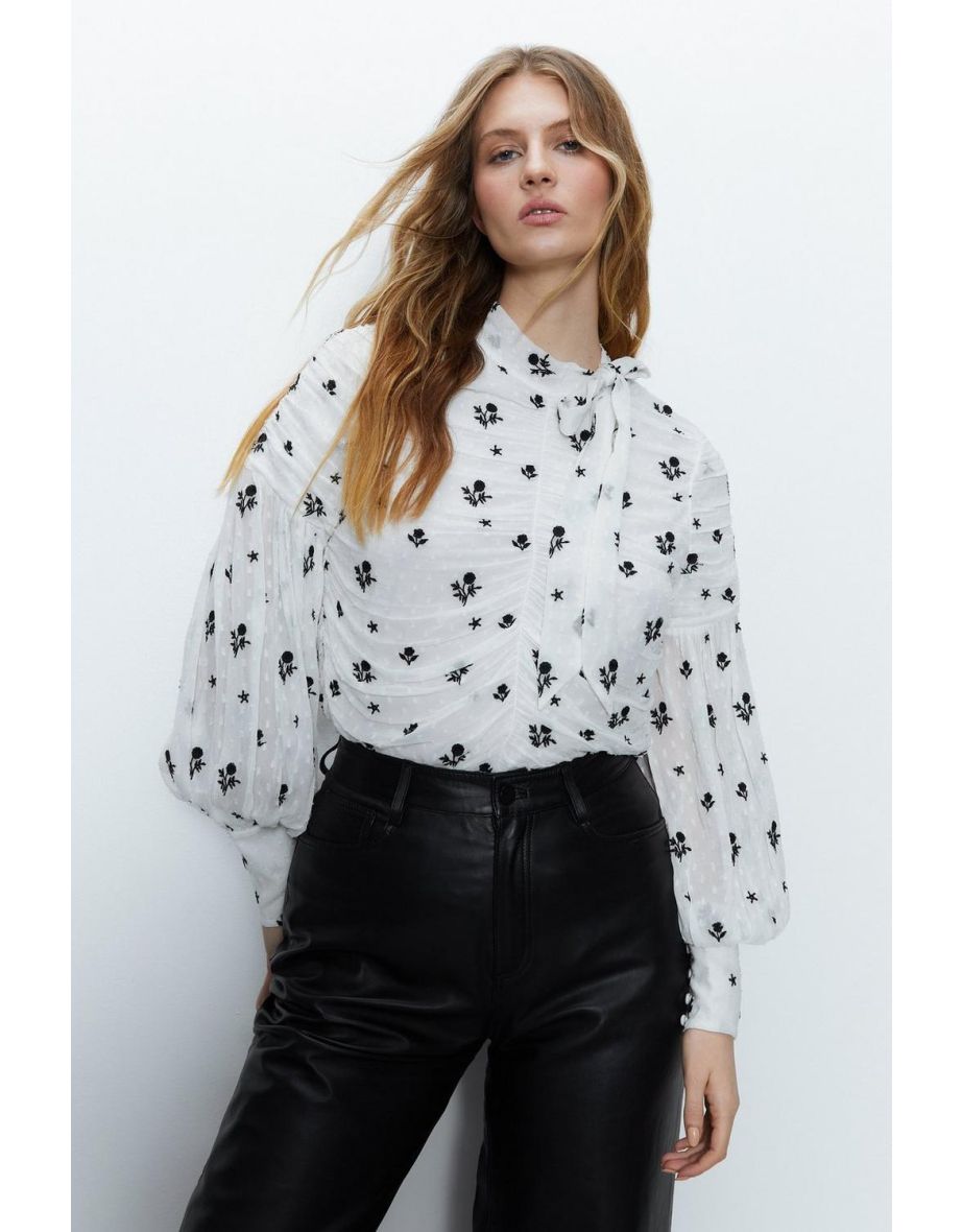 Warehouse polka hot sale dot top