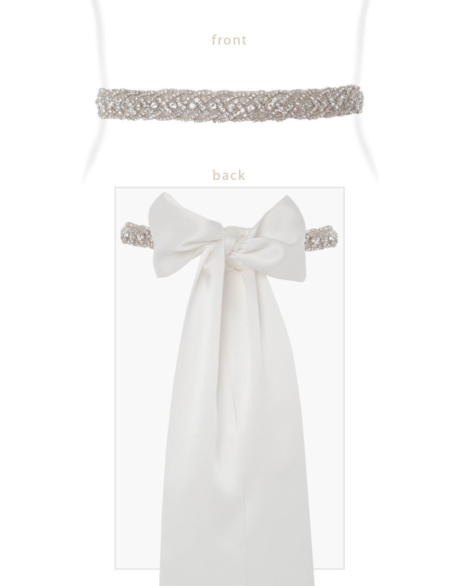 Art Deco Sash (Ivory)