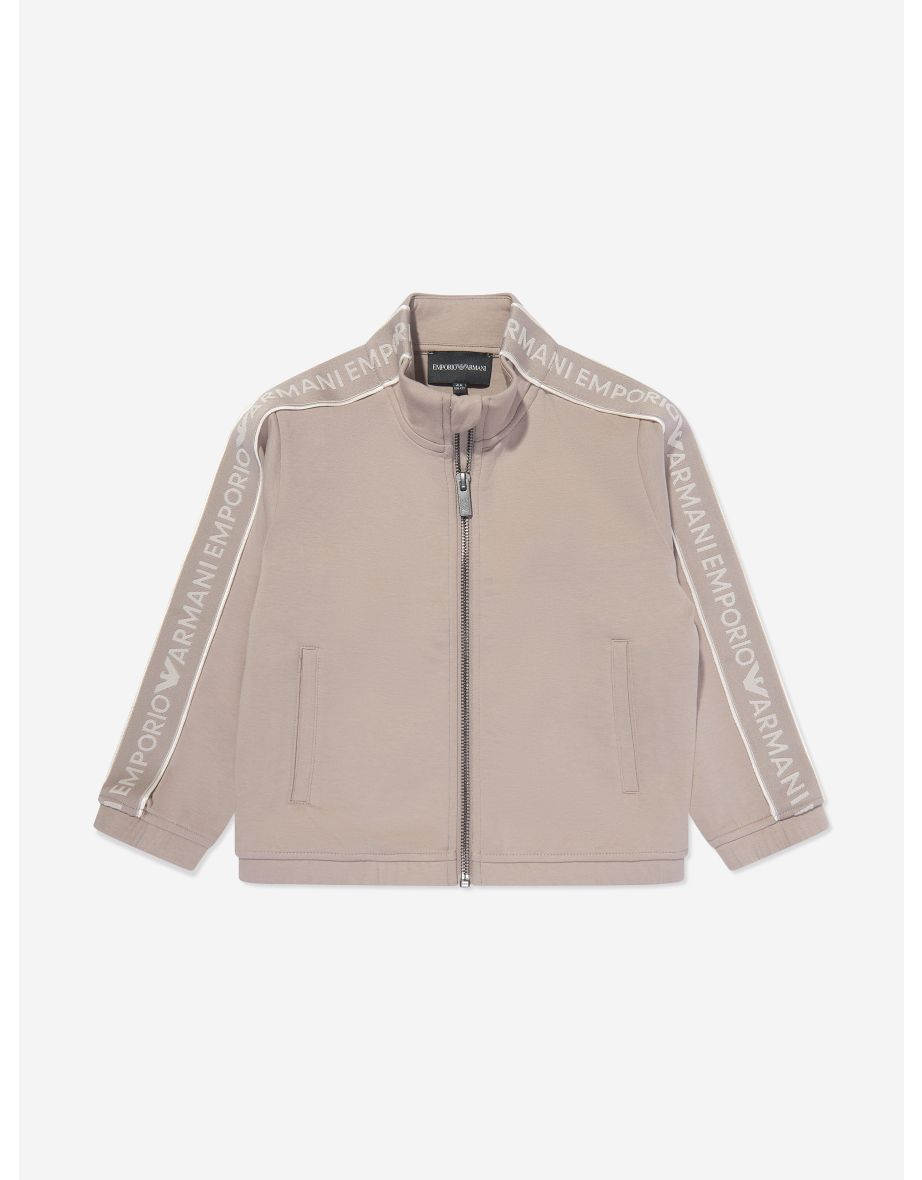 Shop Boys Track Jacket in Brown Online in Bahrain VogaCloset