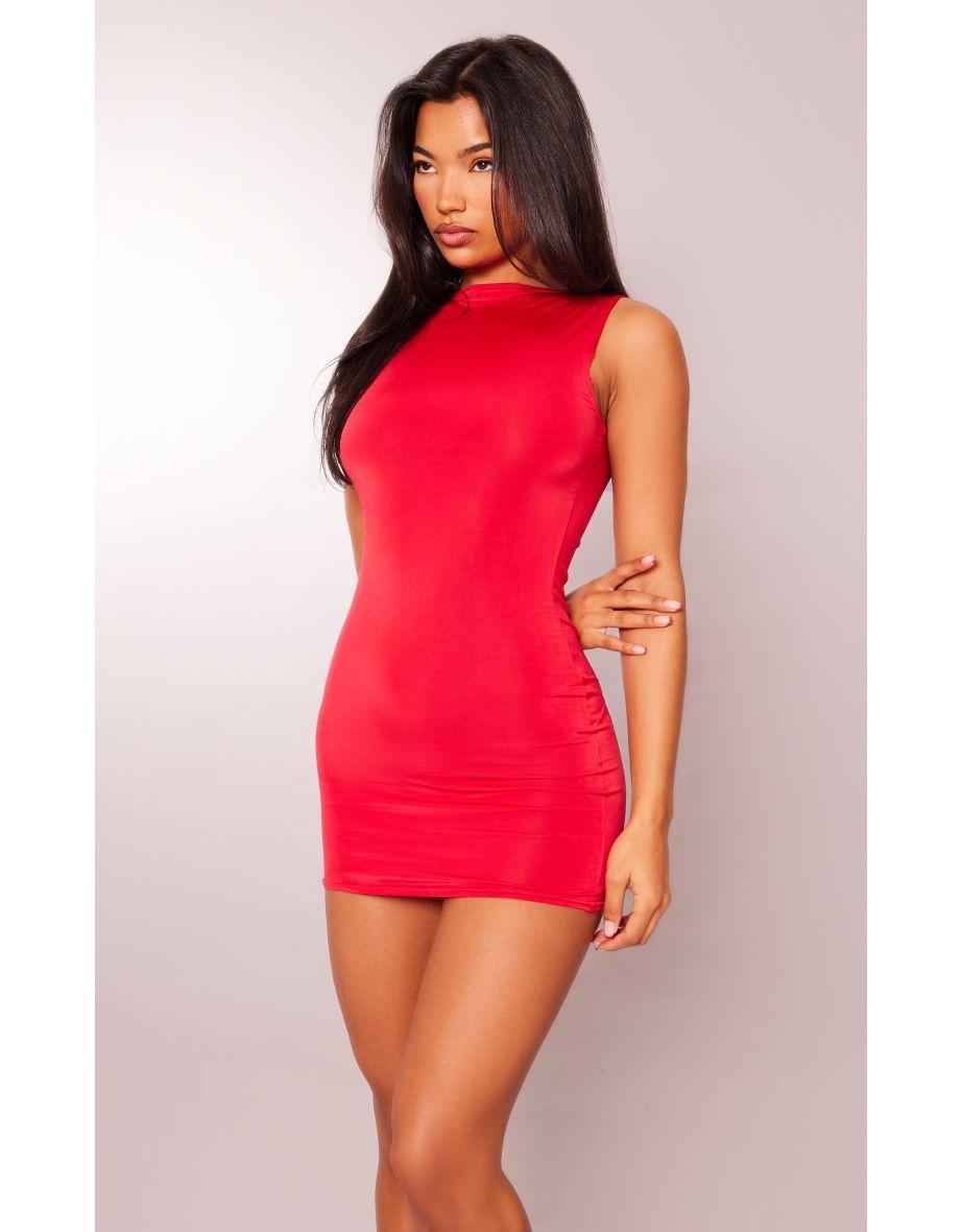Red Bodycon Mini Dress