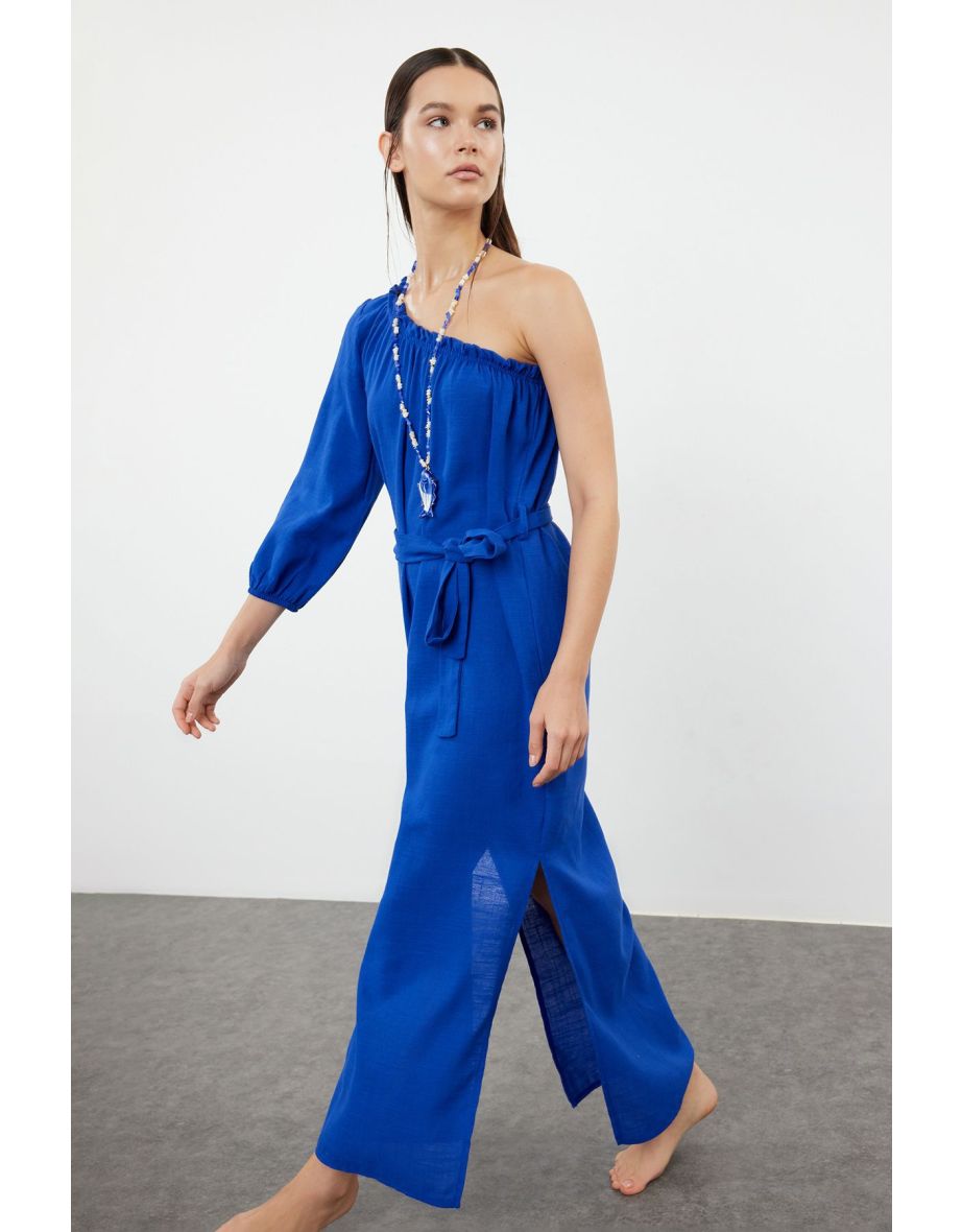 Plain Regular Maxi Woven 100% Cotton Dress