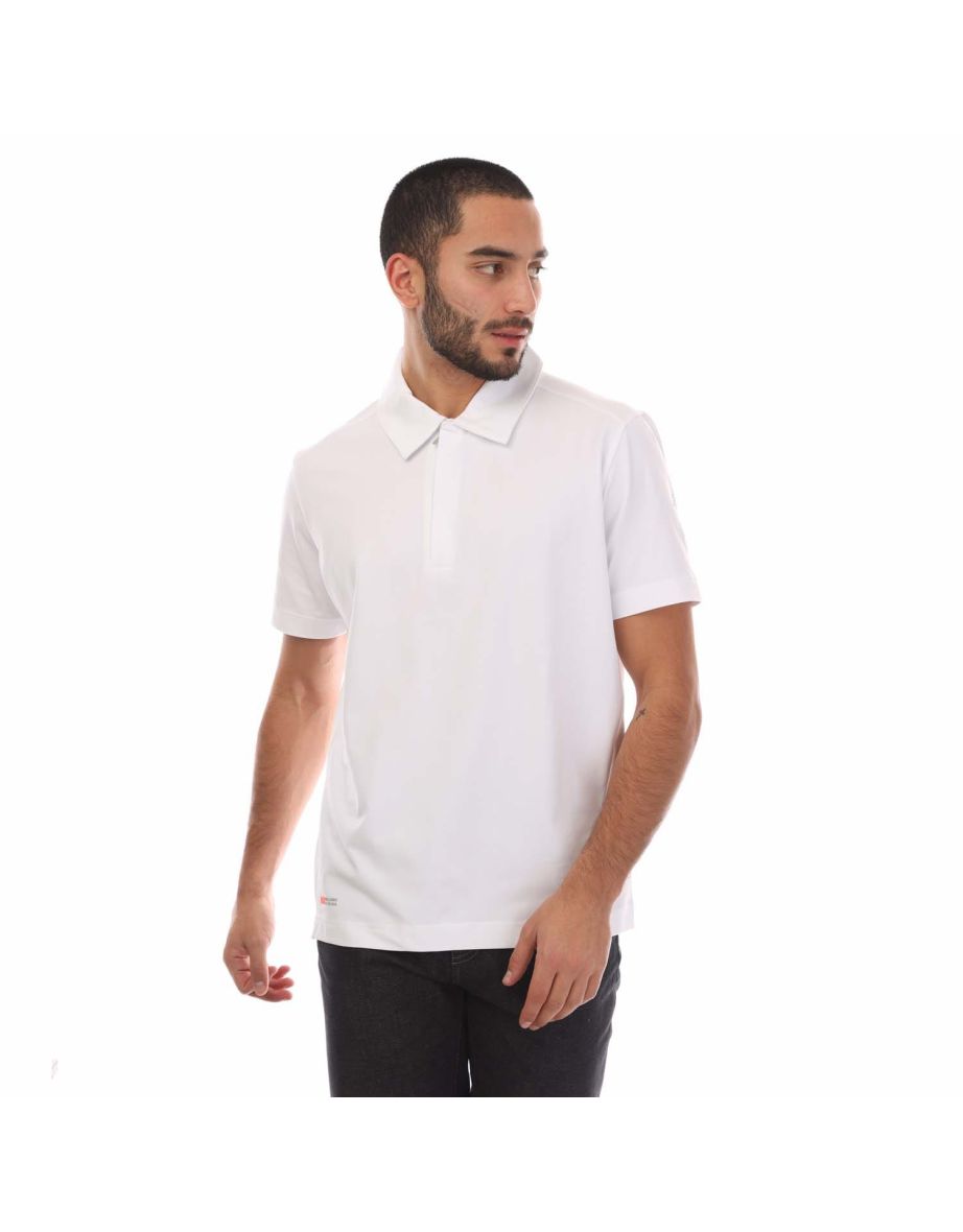 Men's Belstaff Stretch Cotton Challenger Polo Shirt in White