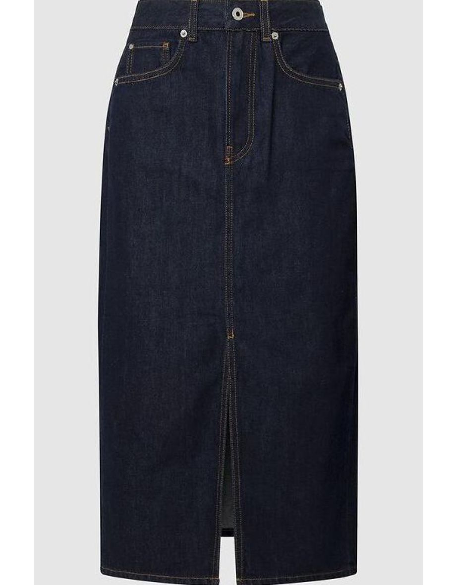 Denim High Waist Skirt