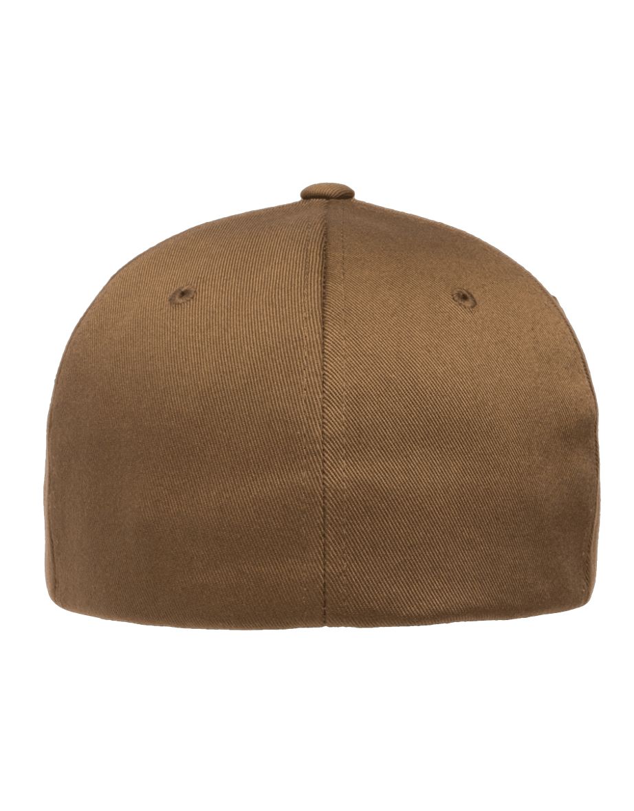Yupoong Mens Flexfit Fitted Baseball Cap - Coyote Brown - 1
