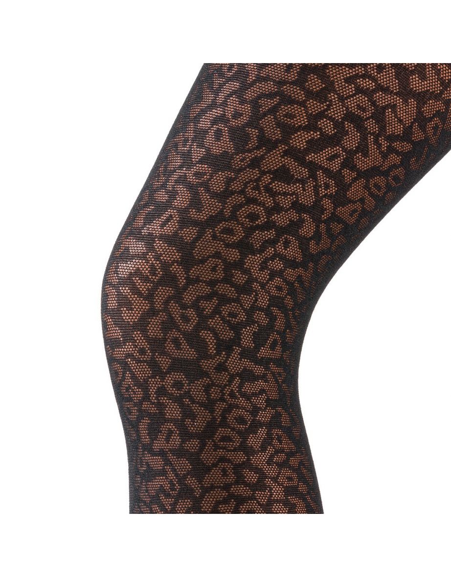 Leopard Print Detailed Tights - 1