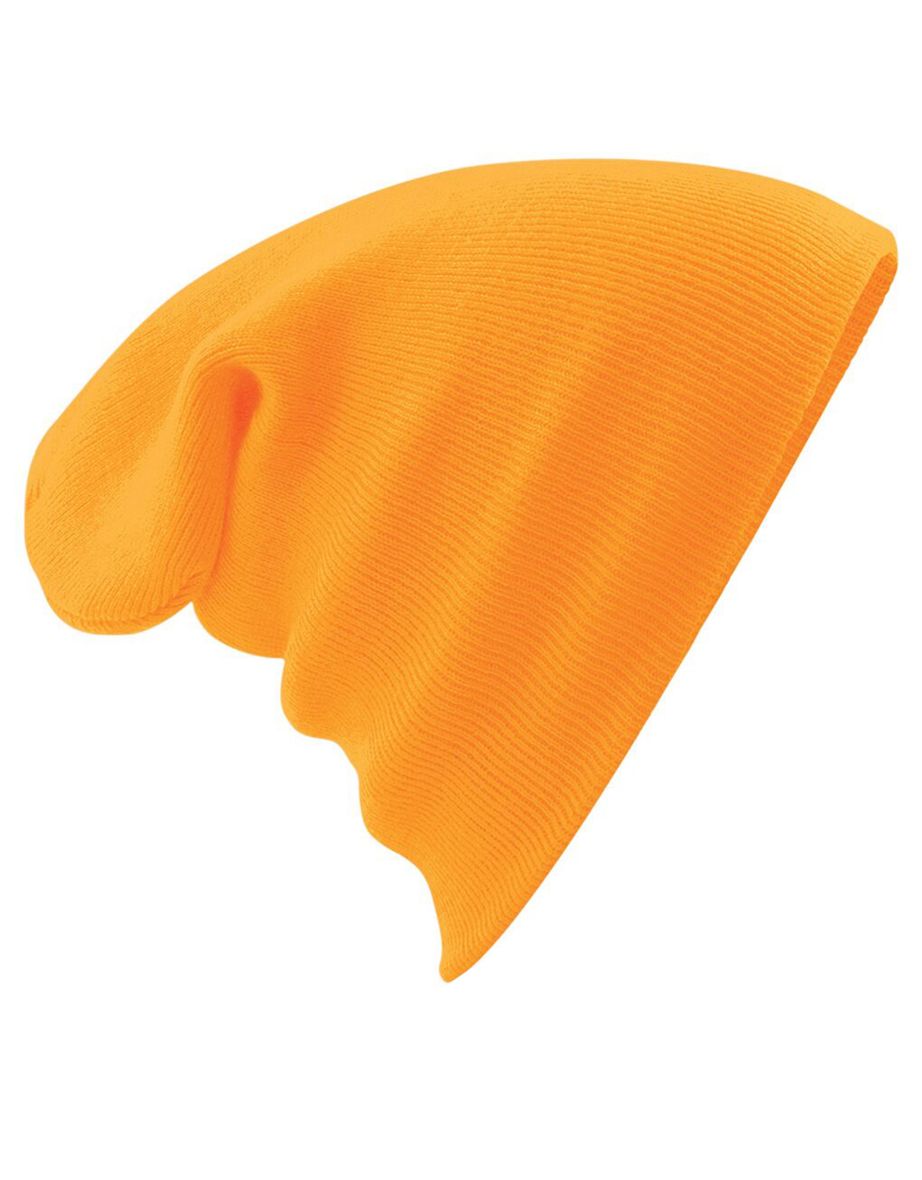 Beechfield Soft Feel Knitted Winter Hat - Orange - 2