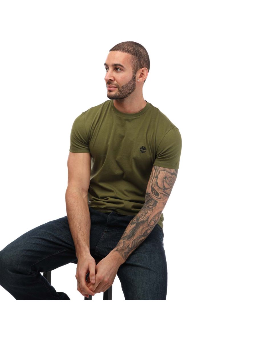 Men's Timberland Short Sleeve T-Shirt in Green - 3