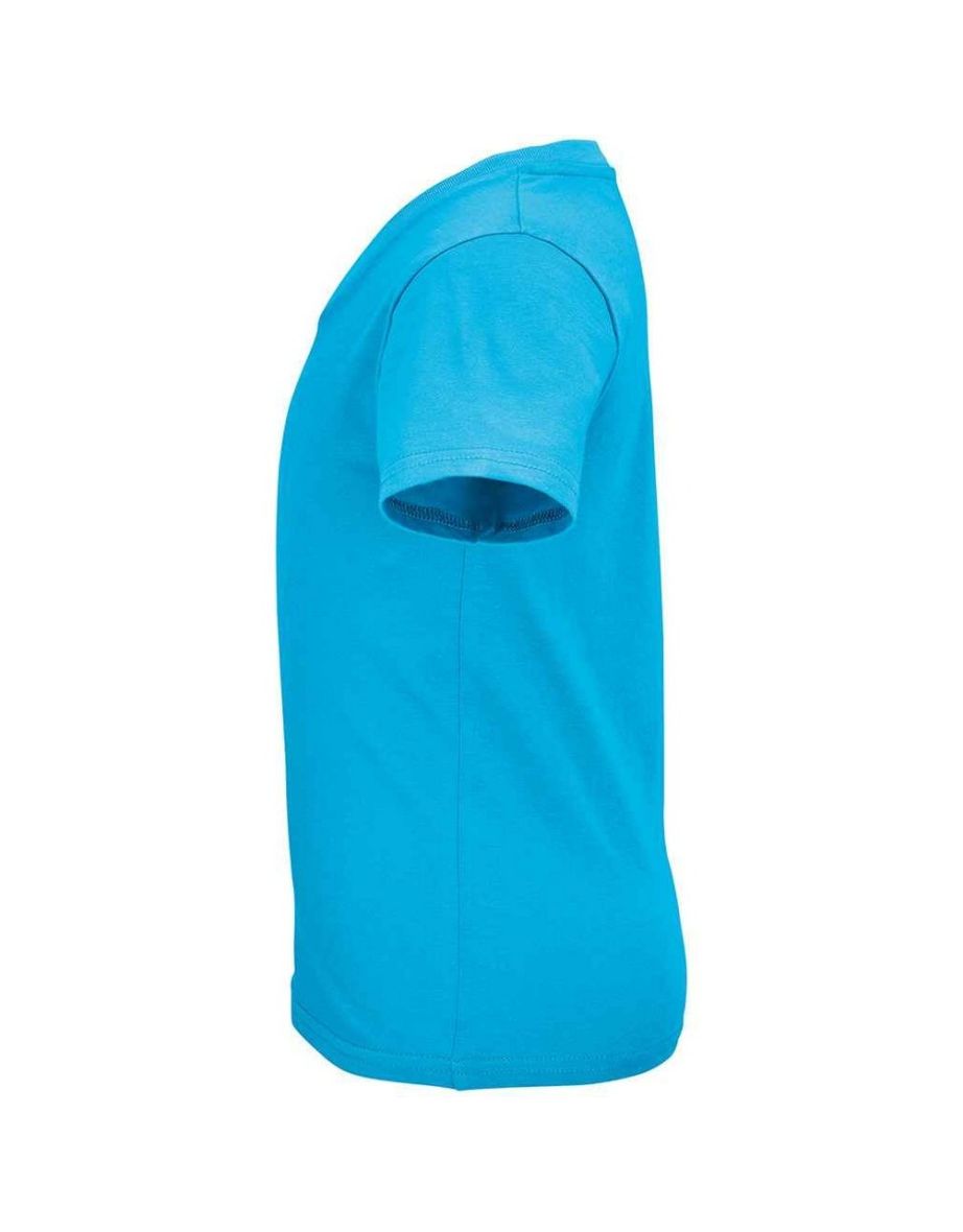 SOLS Childrens/Kids Crusader Organic T-Shirt - Aqua Blue - 1