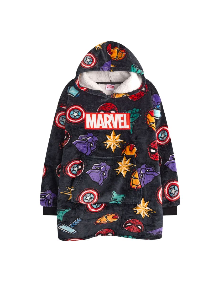 Marvel Boys Icons Blanket Hoodie - Multicoloured