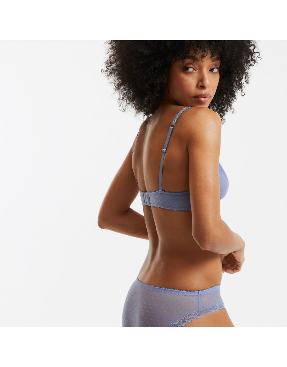 Alix Full Cup Bra in Flocked Tulle - 2