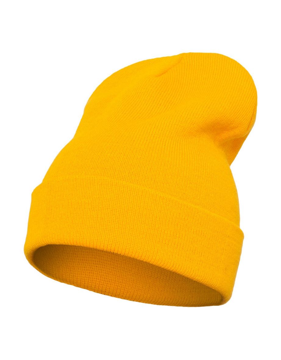 Yupoong Flexfit Unisex Heavyweight Long Beanie Winter Hat - Gold