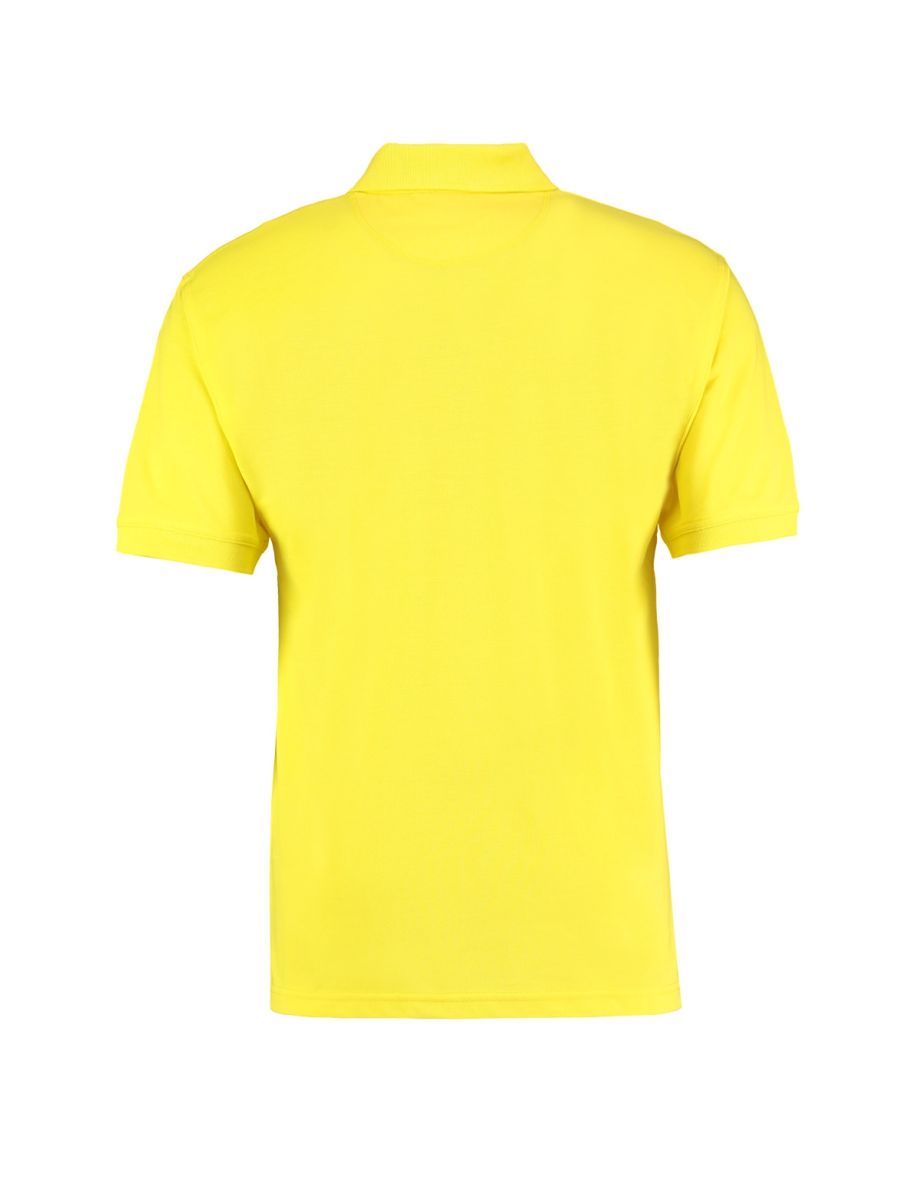 Kustom Kit Mens Klassic Superwash Short Sleeve Polo Shirt - Canary - 1