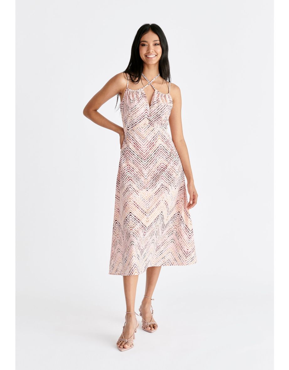 Cross Strap Midaxi Dress