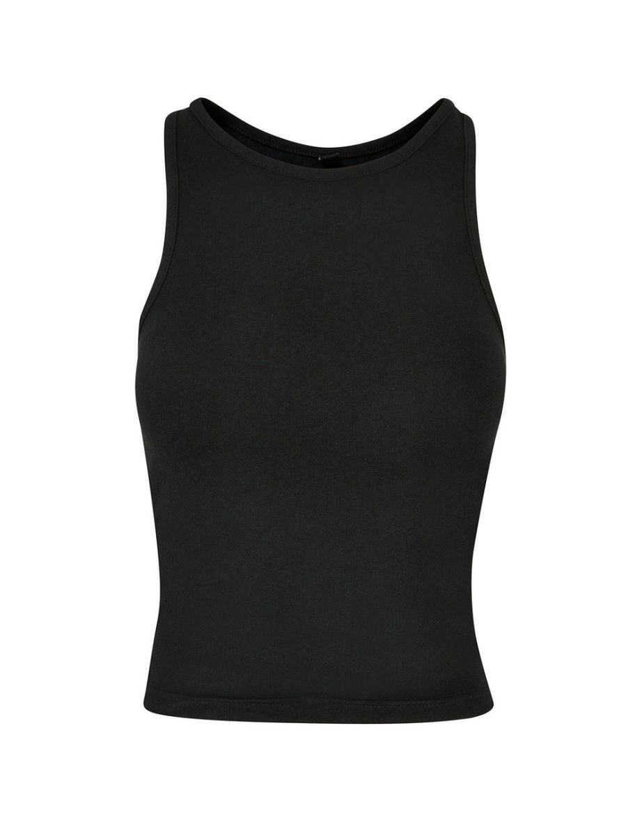 Womens/Ladies Racerback Tank Top - Black