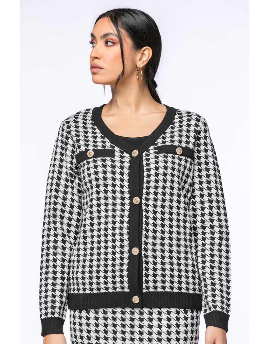 Women Fancy Tweed Cardigan - Online Shopping | VogaCloset