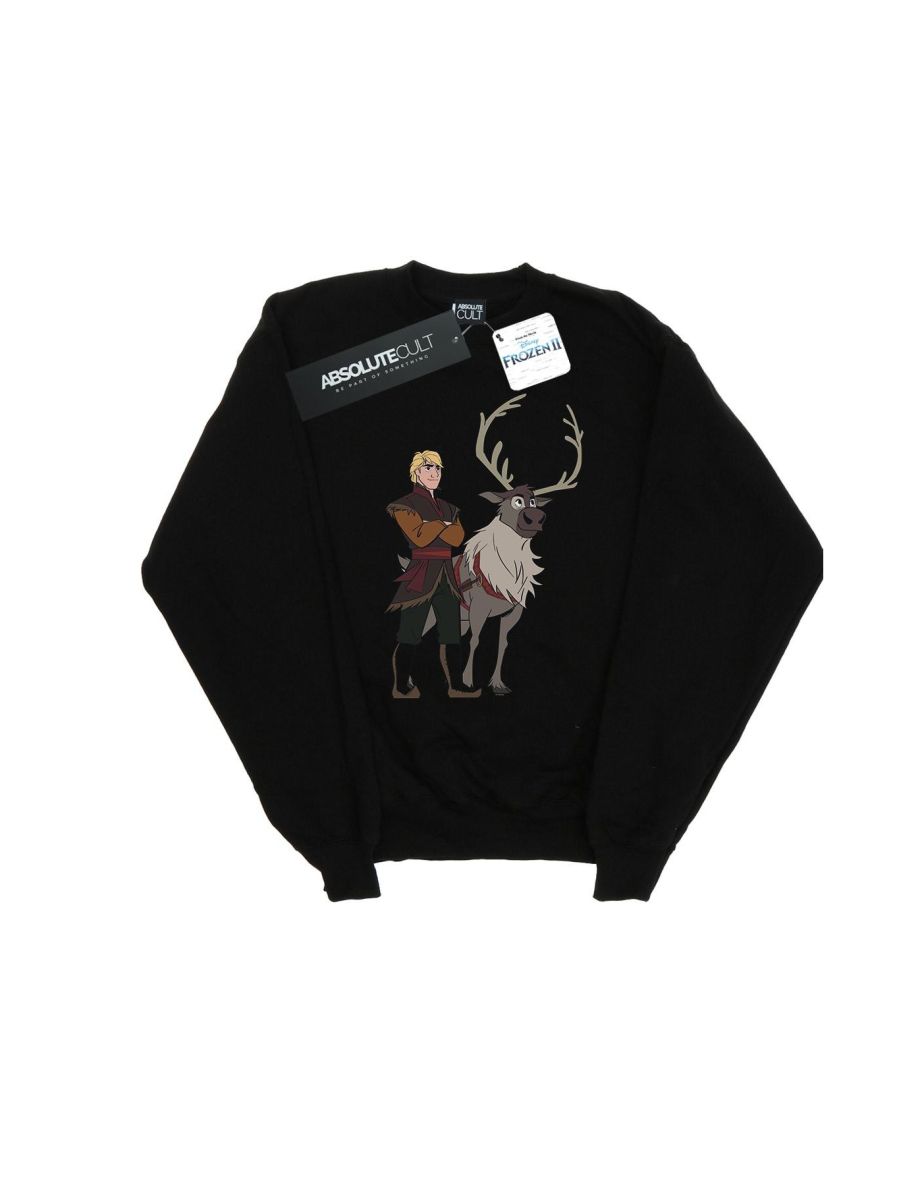 Disney Boys Frozen 2 Sven And Kristoff Sweatshirt - Black