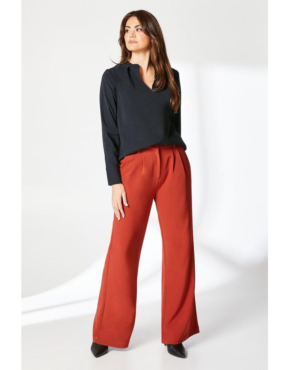 Principles by Debenhams V-Neck Long Sleeved Black Top