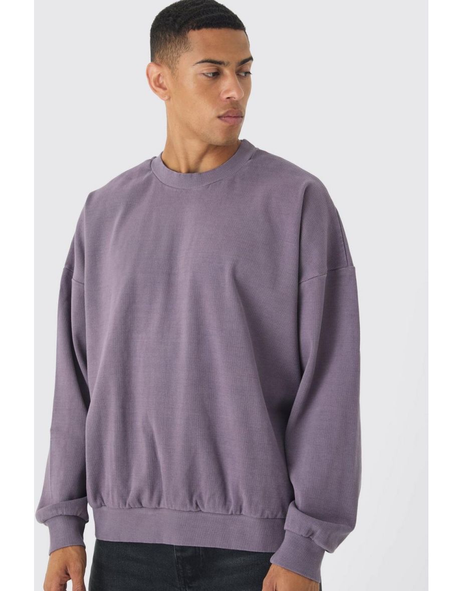 Oversized drop shoulder sweatshirt sale