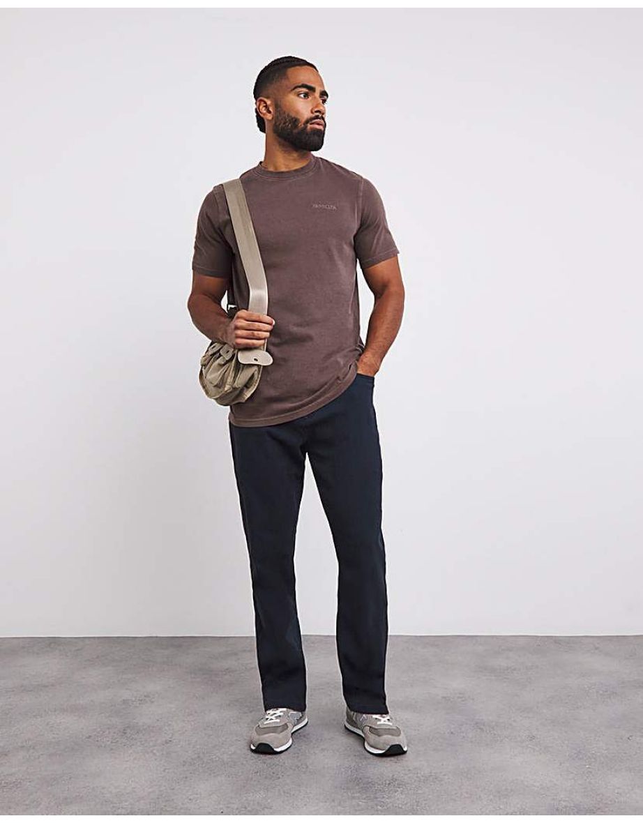 Embroidered Dyed Graphic T-Shirt Long