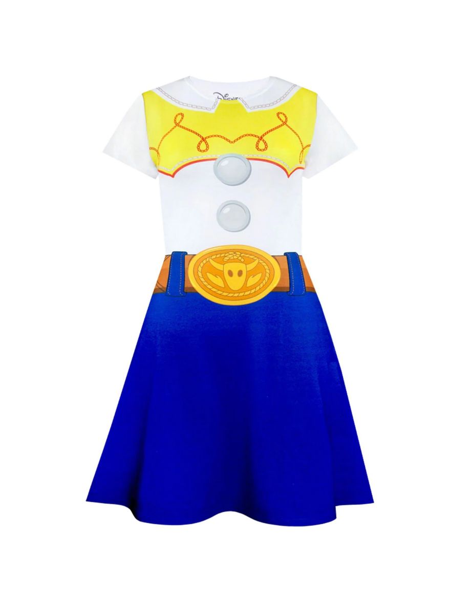 Toy Story Girls Jessie Costume Dress - White/Blue