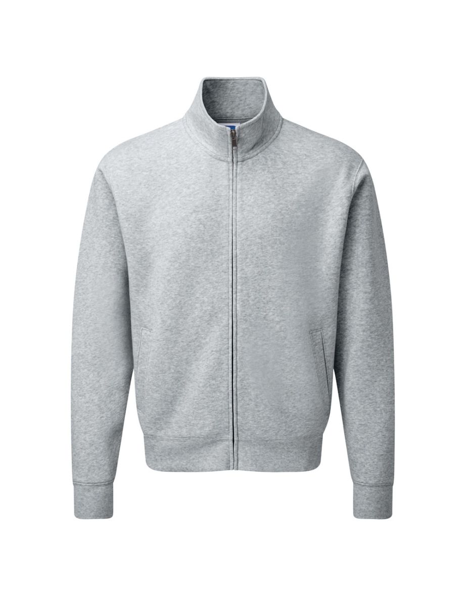 Russell Mens Authentic Full Zip Jacket - Light Oxford