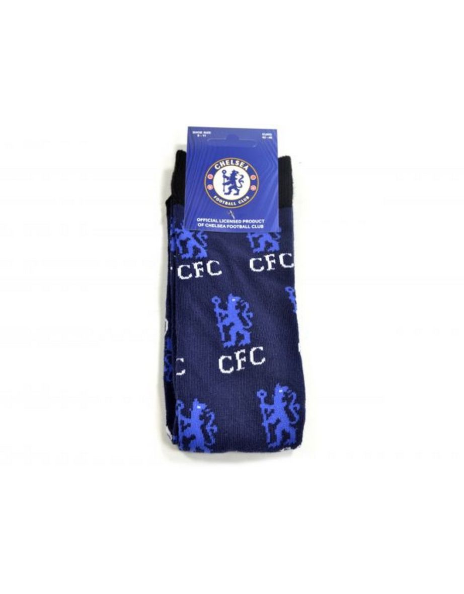 Chelsea FC Unisex Adults All Over Print Socks - Blue - 1