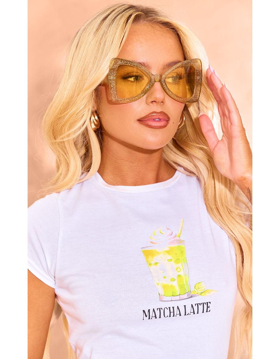 Oversized yellow sunglasses deals