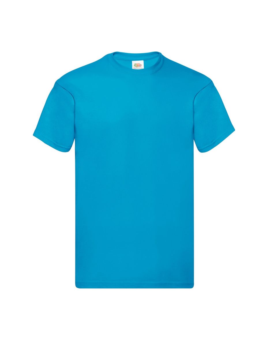 Fruit of the Loom Mens Original T-Shirt - Azure Blue