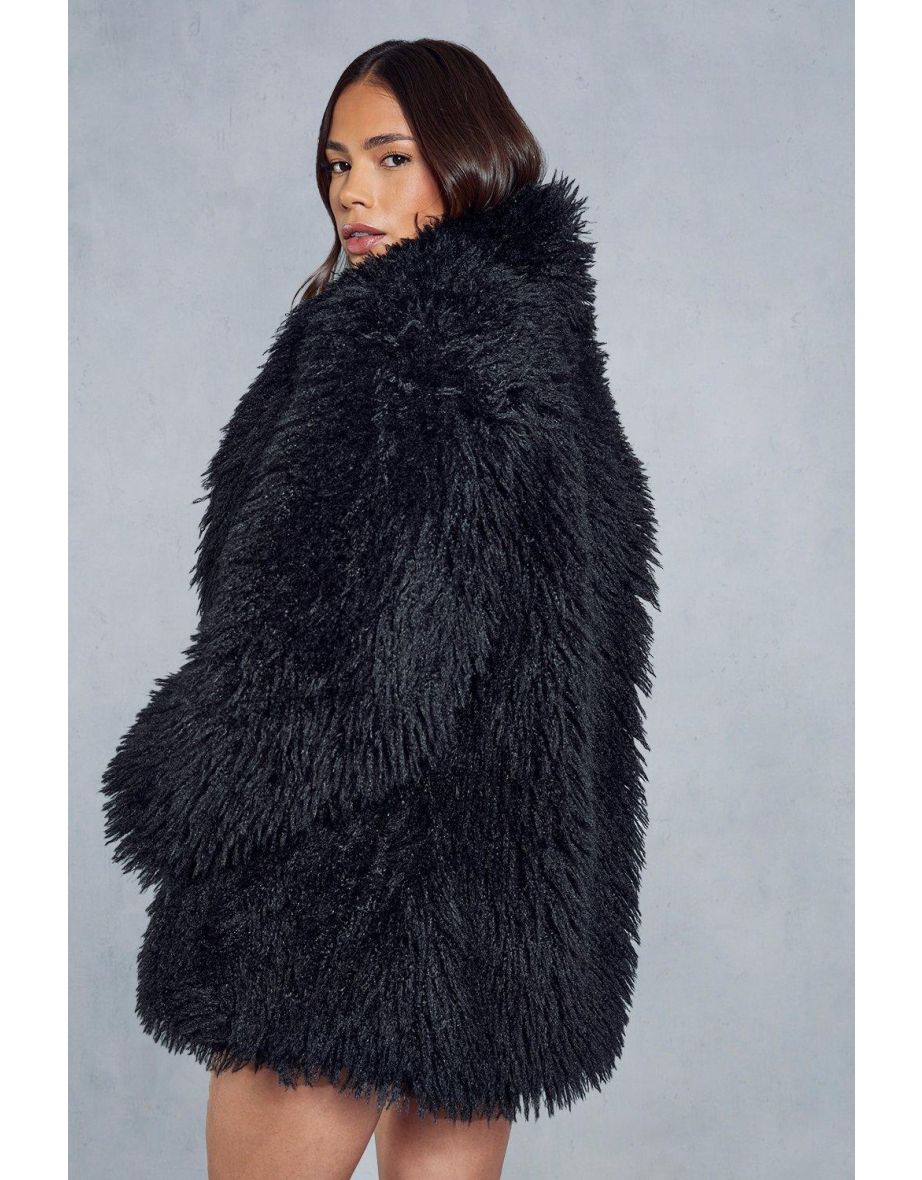 Premium Mongolian Faux Fur Coat - 3