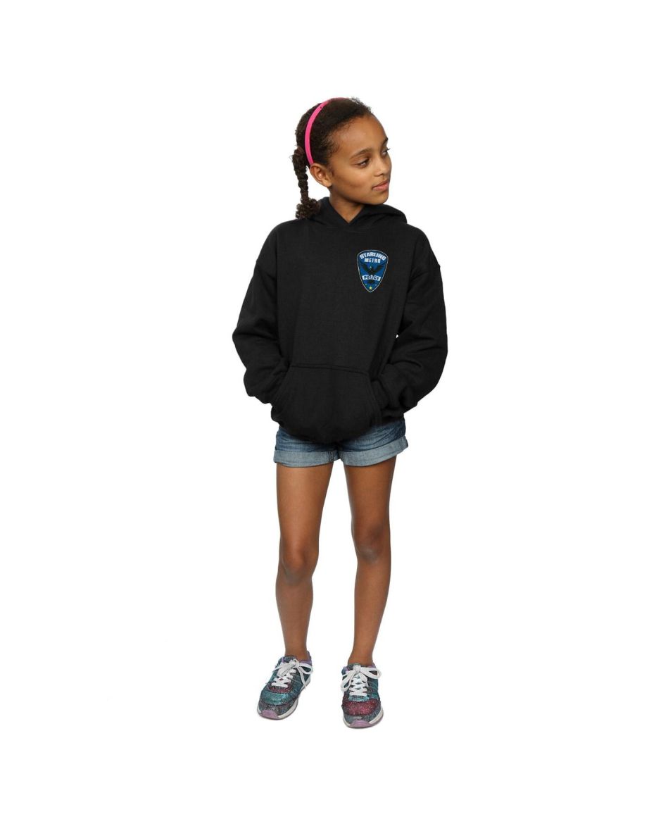 DC Comics Girls Arrow Starling Metro Badge Hoodie - Black - 3