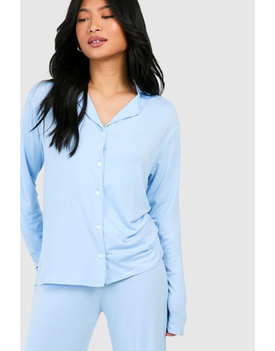 Petite Long Sleeve Pyjama Set - baby blue - 3