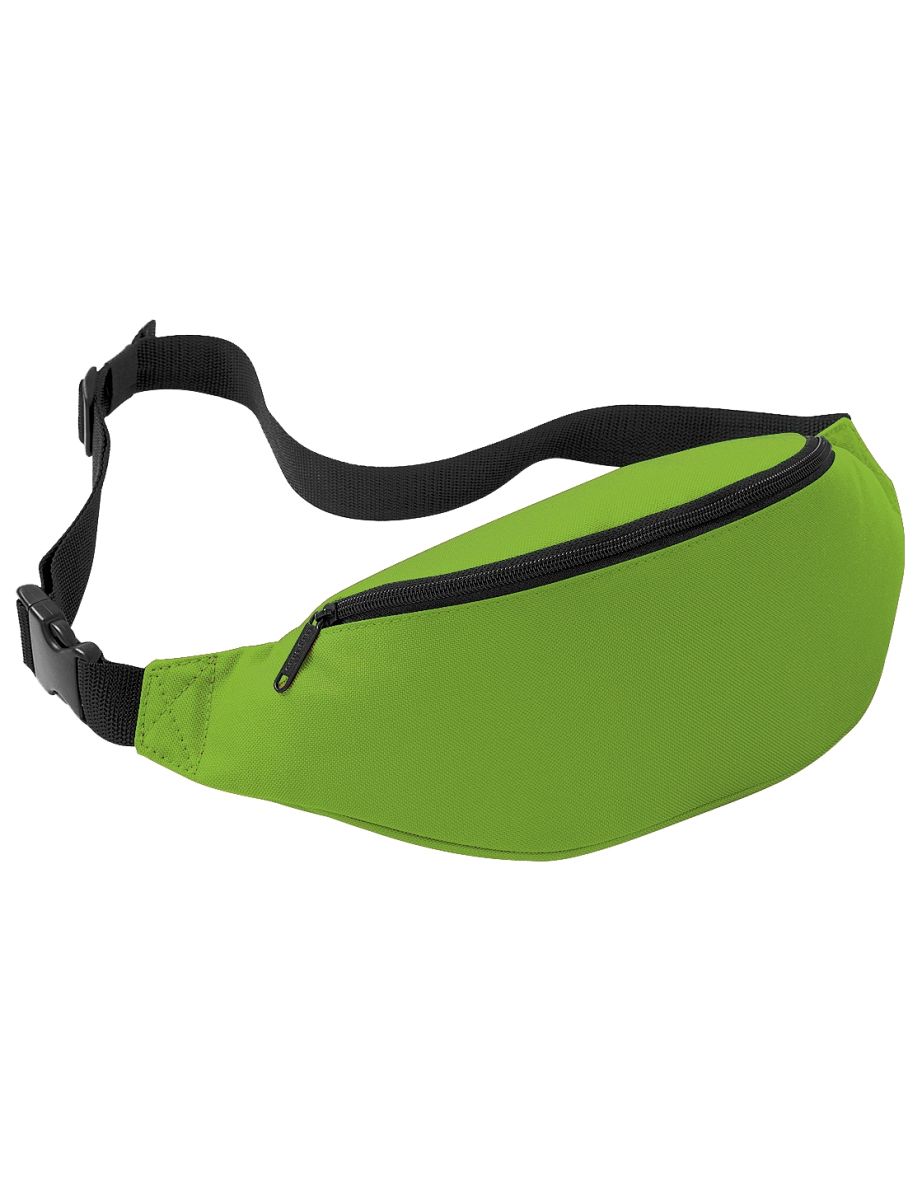 Bagbase Adjustable Belt Bag (2.5 Litres) (Pack of 2) - Lime