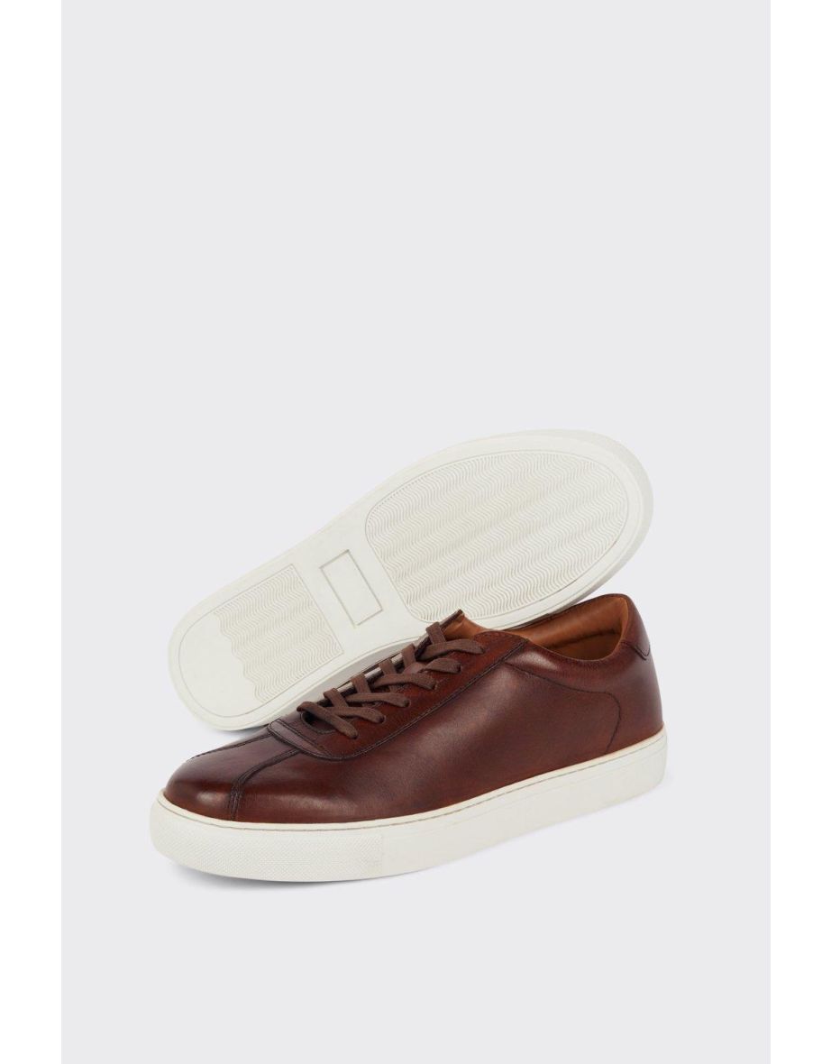 Smart hot sale leather trainers