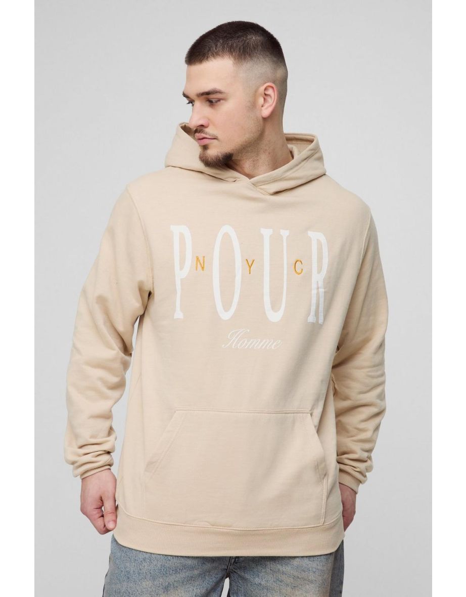Tall Pour Homme Embroidered Hoodie