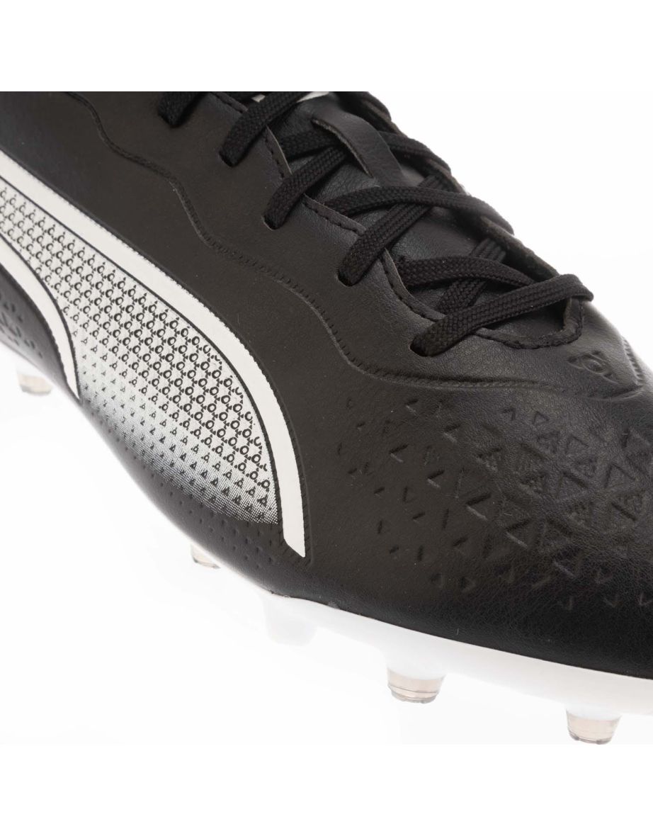 Men's Puma King Match MG Football Boots in Black - 4