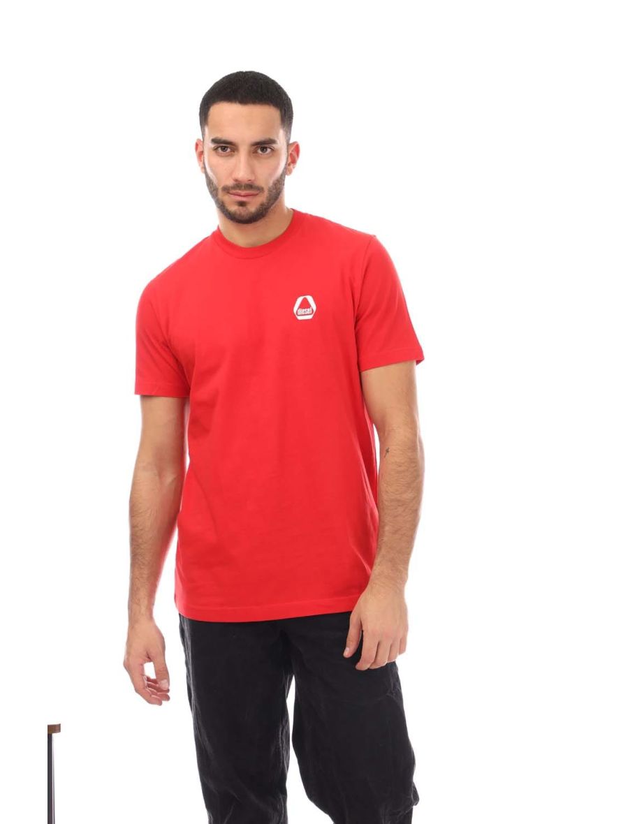 Men's Diesel T-Just 8-3 T-Shirt in Red