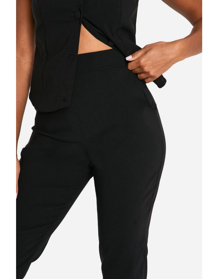 Super Stretch Tapered Tailored Trouser - 32 Inch Inside Leg - black - 3