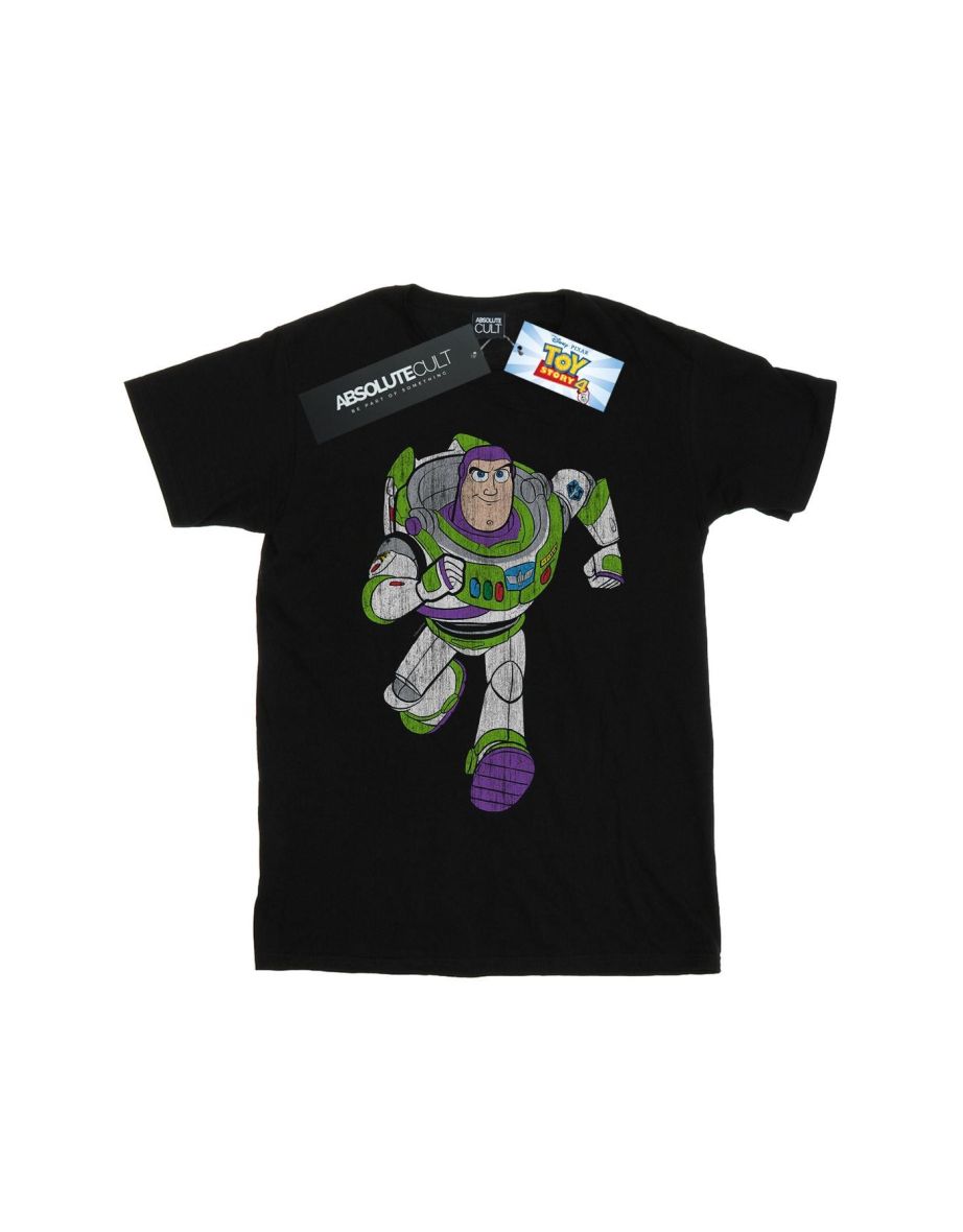 Disney Boys Toy Story 4 Classic Buzz Lightyear T-Shirt - Black - 1